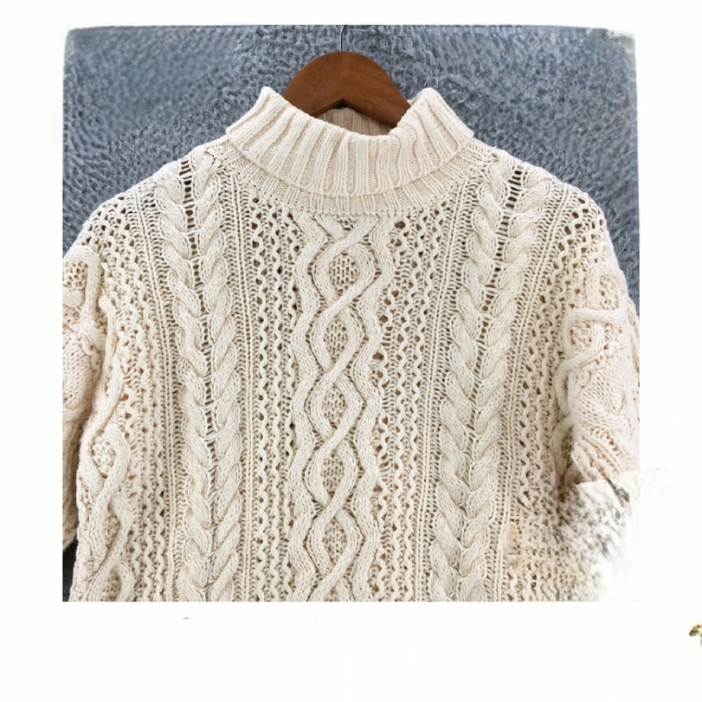 Cream Fisherman's Knitted Sweater
